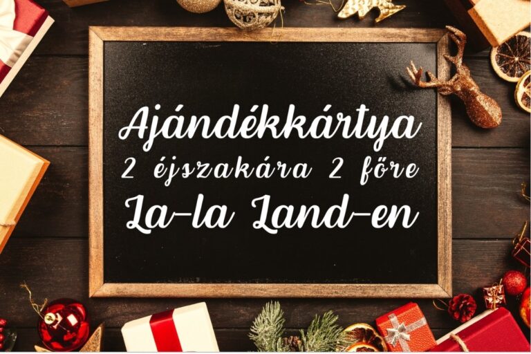 Karácsonyi ajándékkártya romantikus hétvége La-la Land